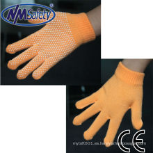 Manoplas NMSAFETY algodón pvc punteado guantes de trabajo laterales